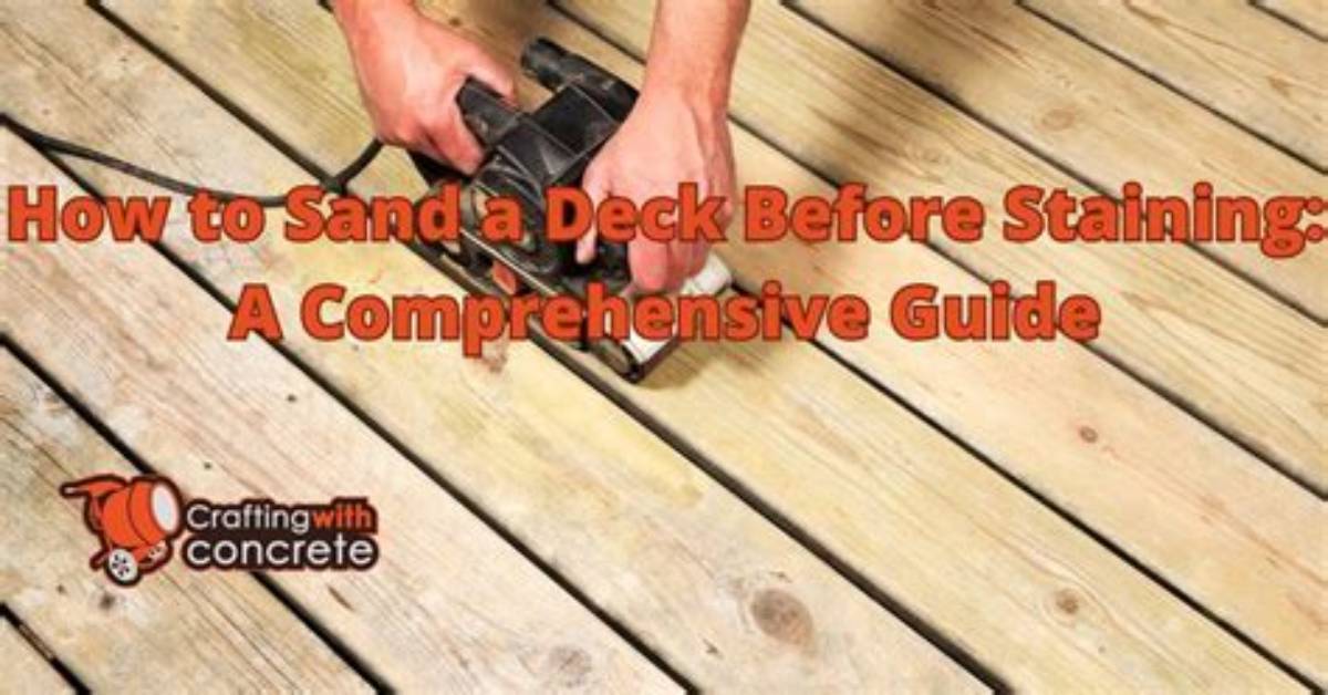 Should I Sand a Deck Before Staining?