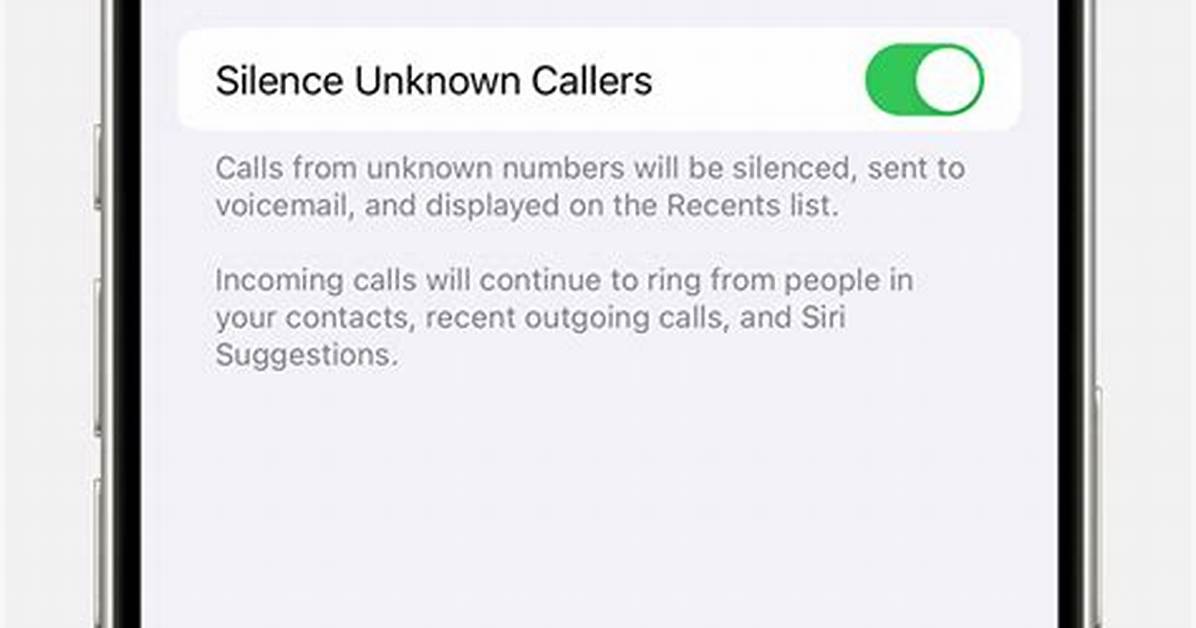 Should I Silence Unknown Callers?