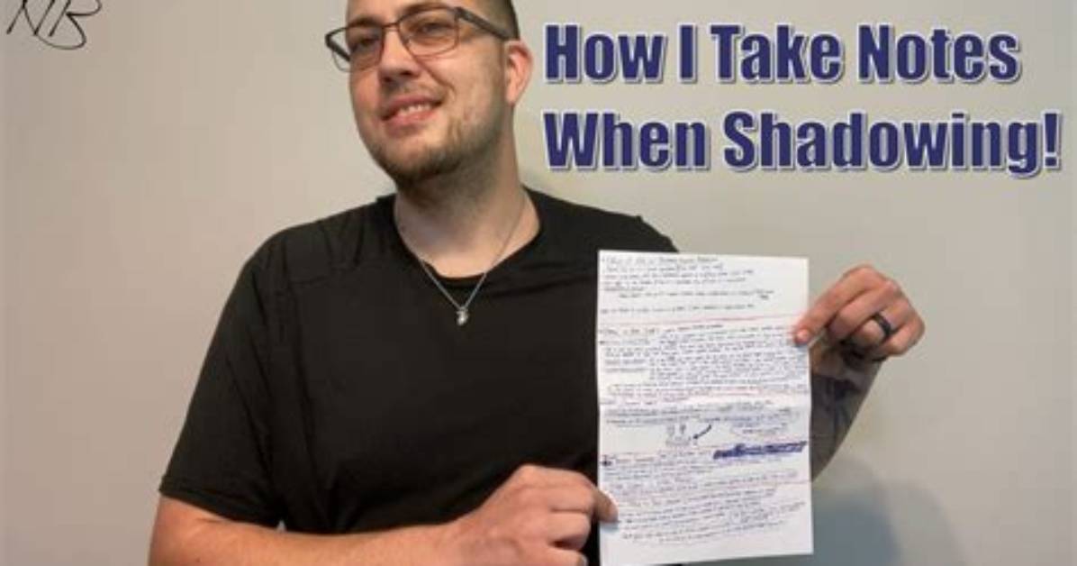 Should I Take Notes While Shadowing a Doctor?