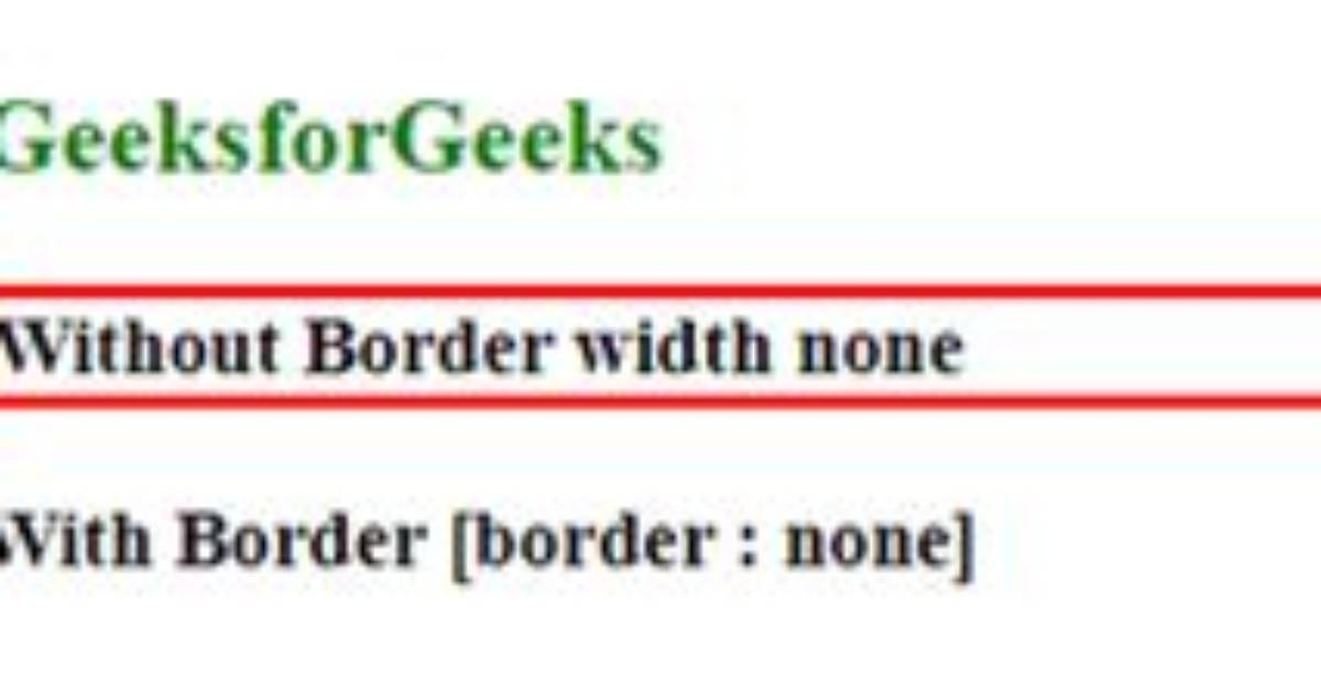 Should I Use 'Border: None' or 'Border: 0'?