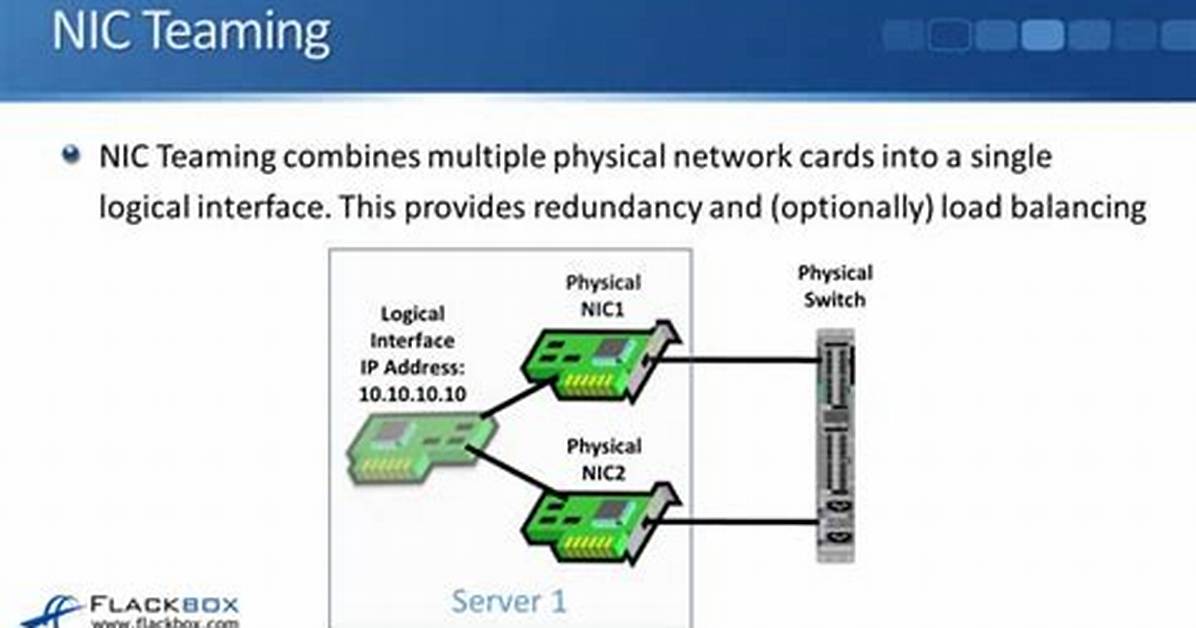 Should I Use Nic Teaming?