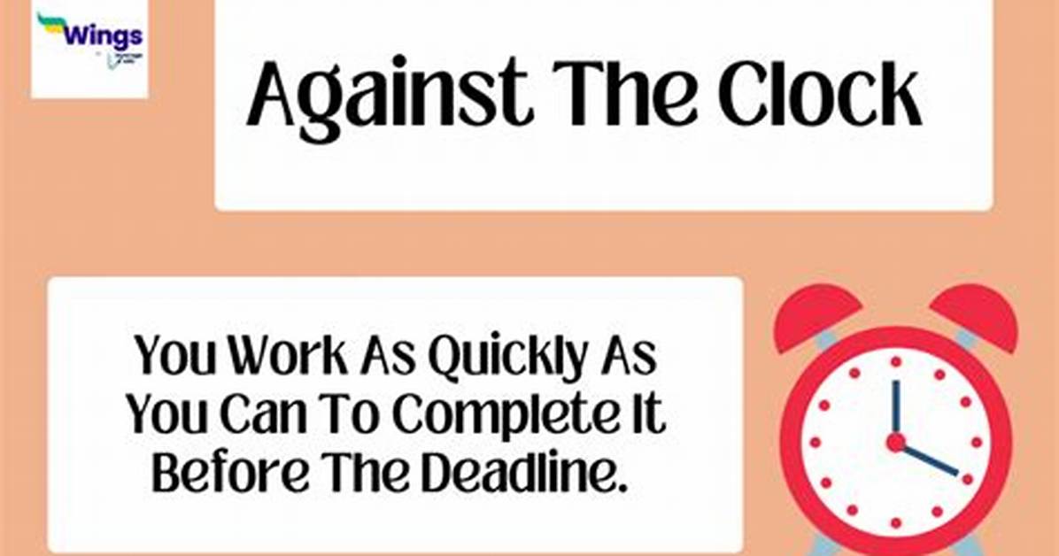 Should I Work Against the Clock?