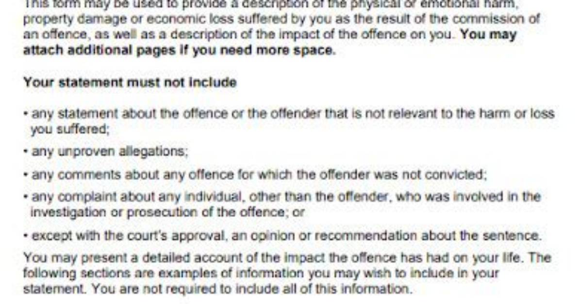 Should I Write a Victim Impact Statement?