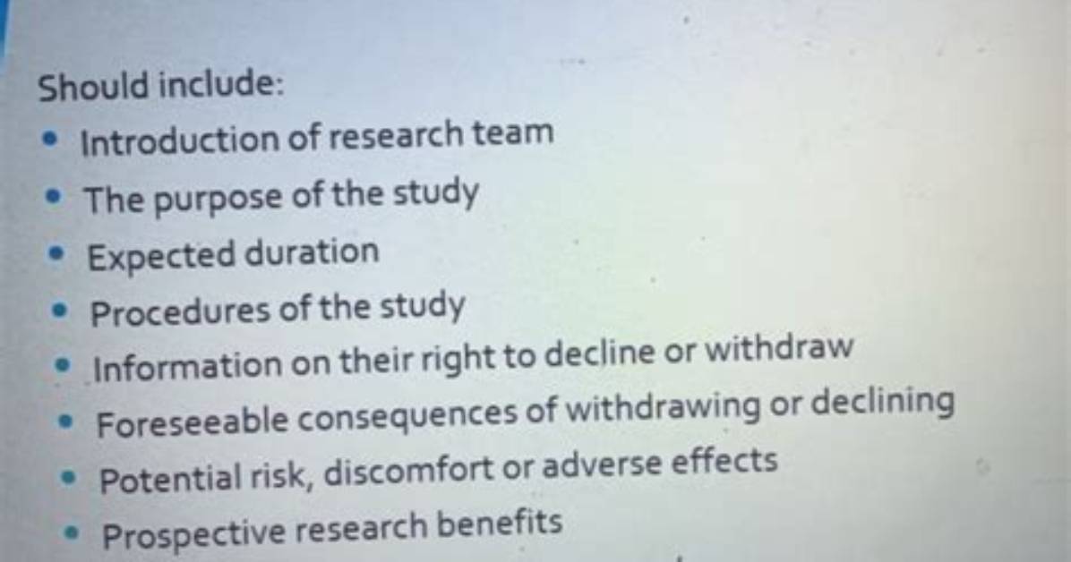 Should Informed Consent Be in Writing?