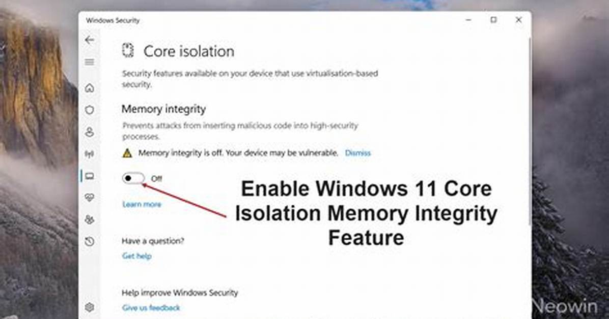 Should Memory Integrity Be Turned on?