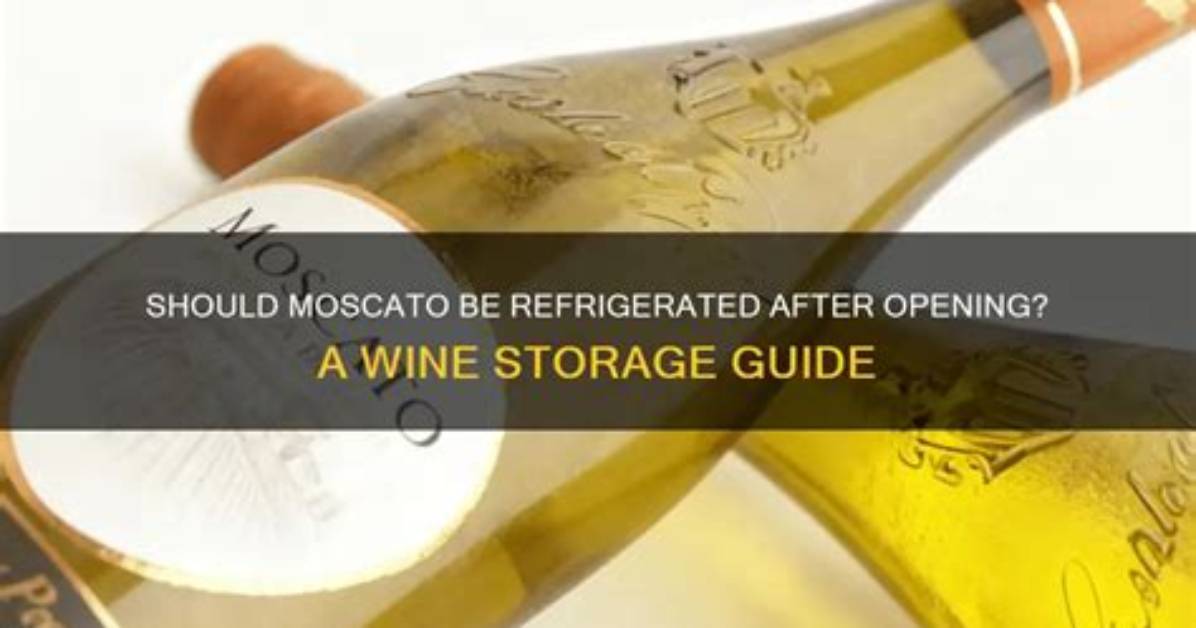 Should Moscato Be Cold?
