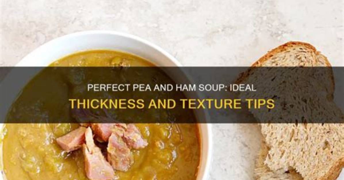 Should Pea Soup Be Thick?