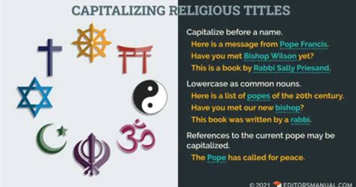 Should Pope Be Capitalized?