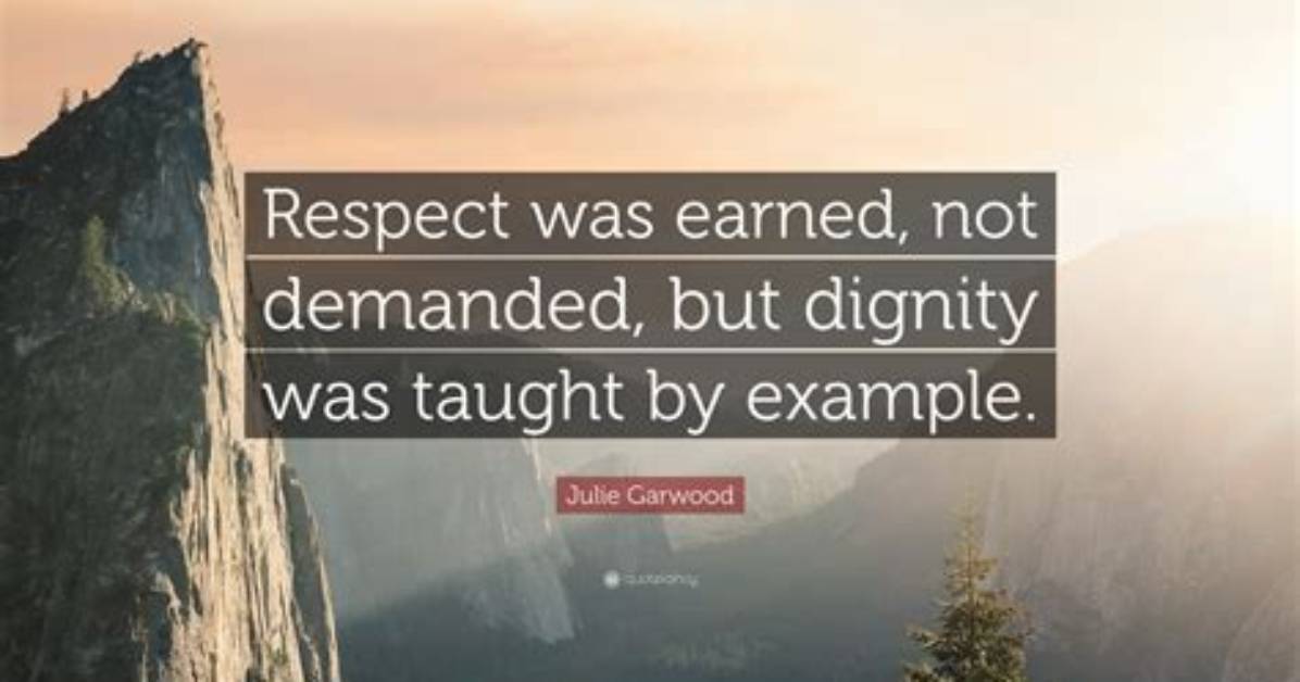 Should Respect Be Demanded or Earned?