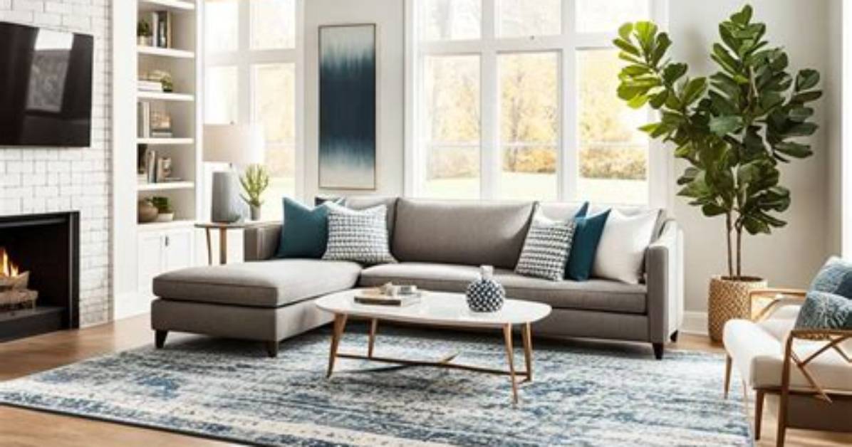 Should Rug Go Under Sofa