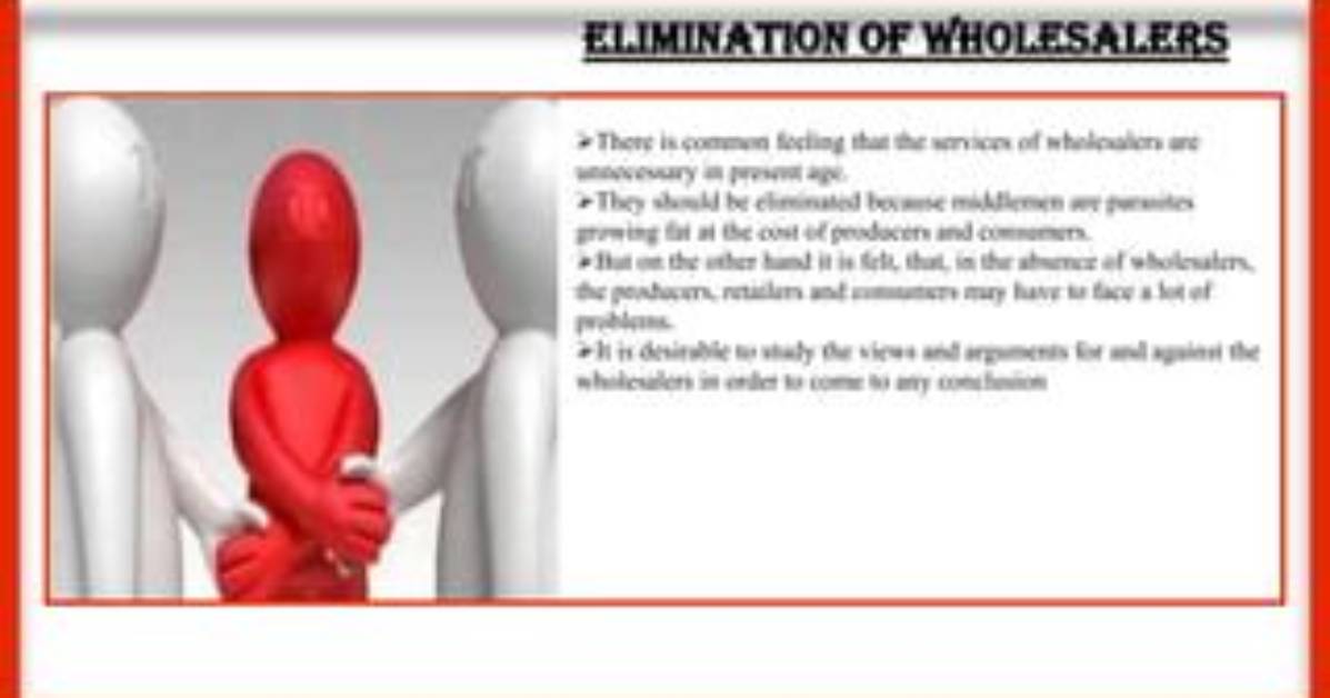Should the Middlemen Be Eliminated?