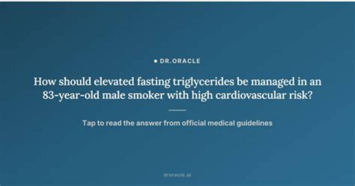 Should Triglycerides Be Drawn Fasting?