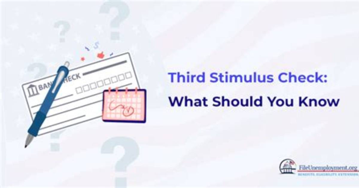 Should We Be Expecting a Third Stimulus Check?