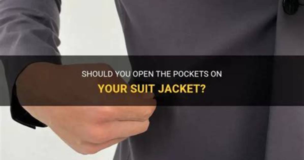 Should You Cut Open Suit Pockets?