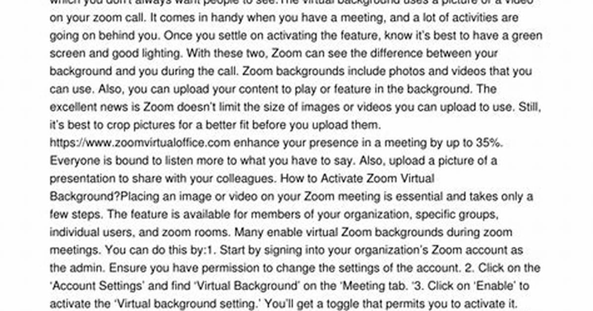 Should You Use Virtual Backgrounds?