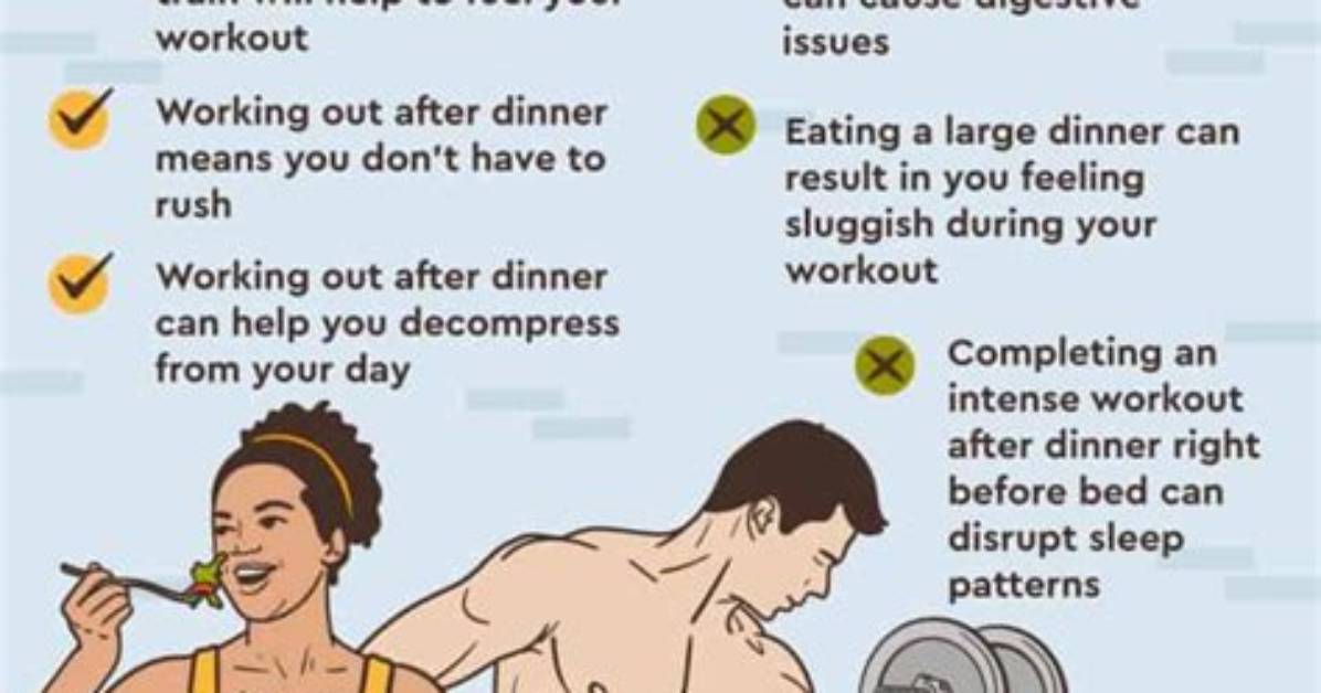 Should You Workout After Dinner?