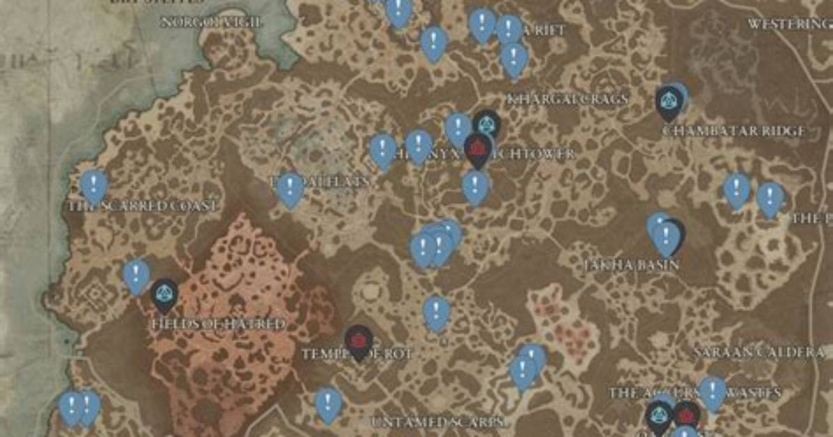Side Quests, Dry Steppes, Diablo Iv Points of Interest