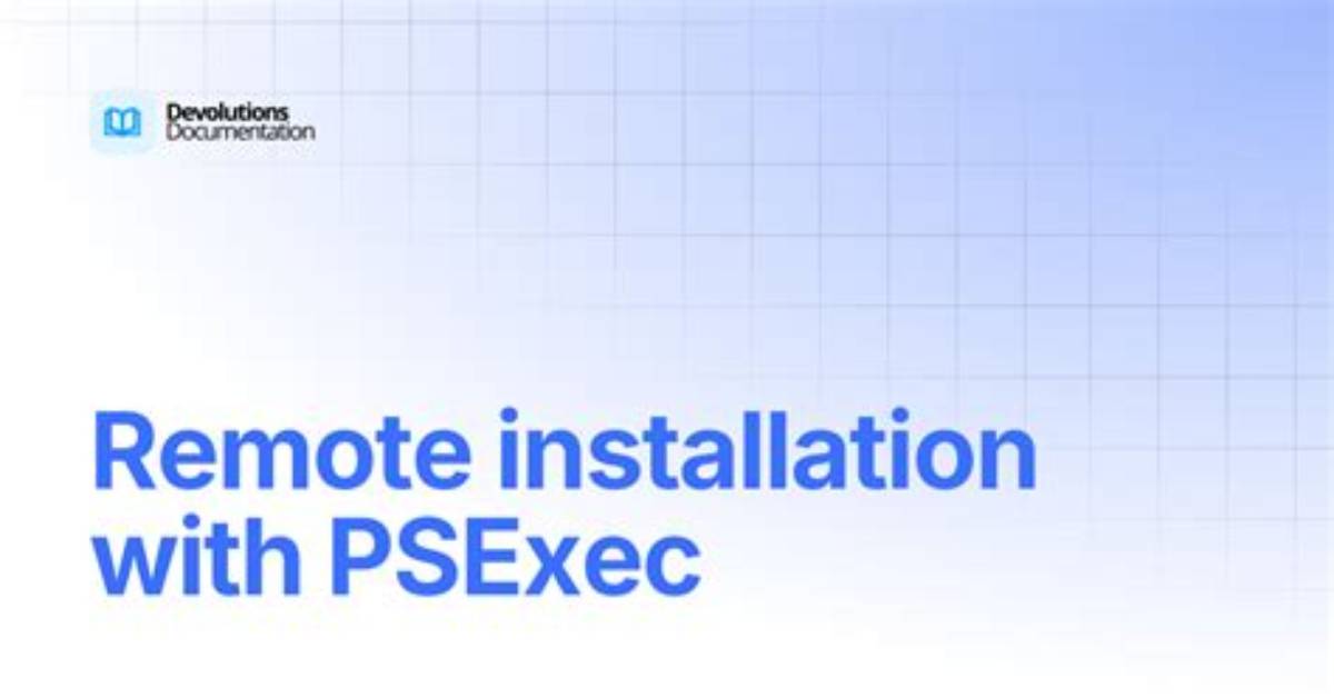 Silent Agent Installation Using Psexec - Documentation for Bmc Defender Agent for Windows 6.2