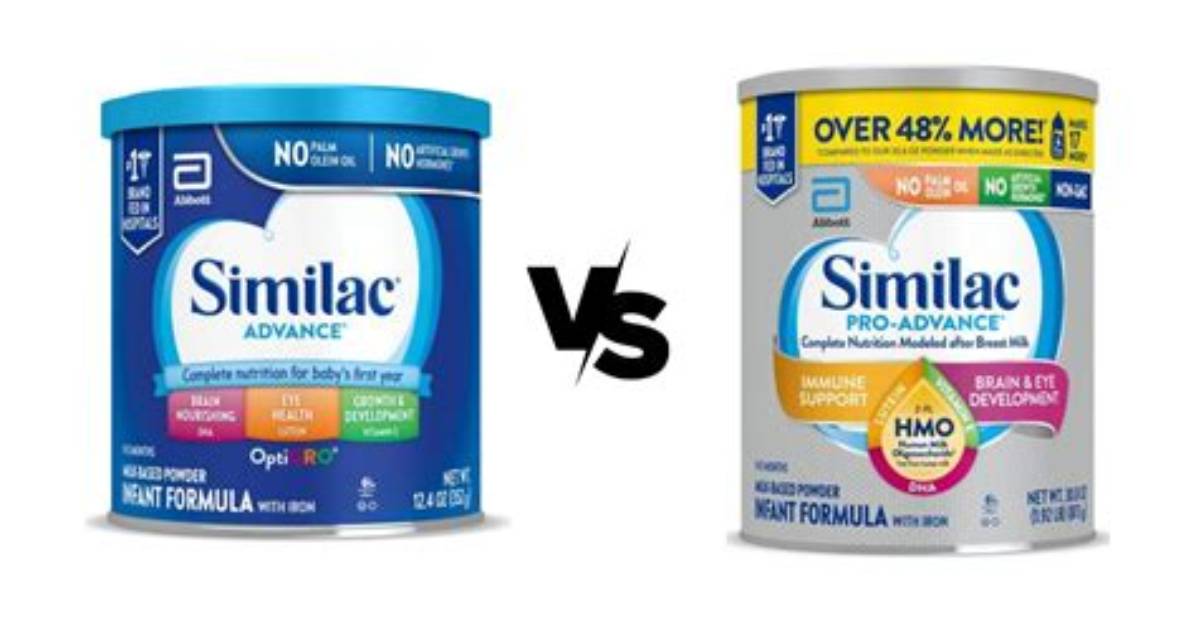 Similac Advance vs Pro Advance