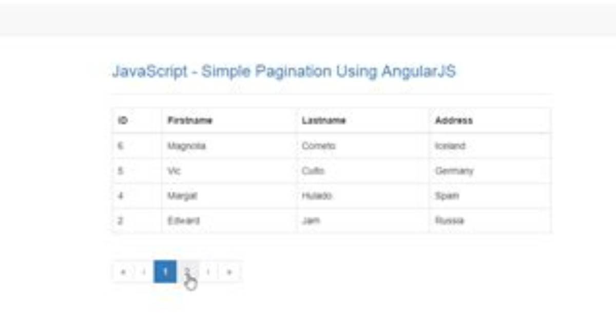 Simple Pagination in Javascript