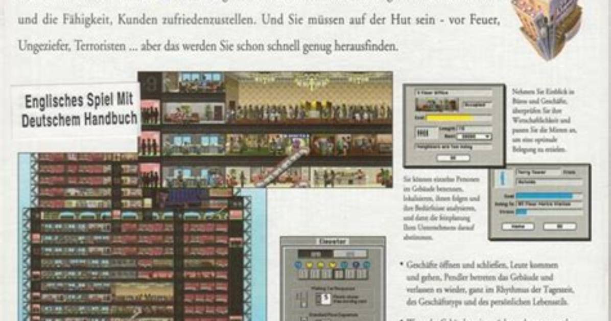 Simtower: the Vertical Empire Attributes, Tech Specs, Ratings