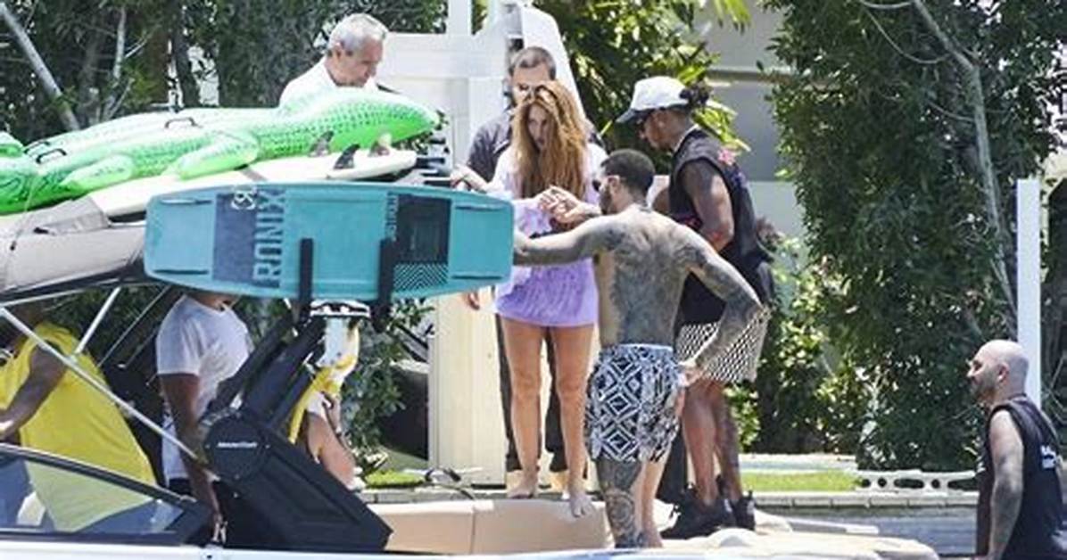 Singer Shakira Spotted in Miami with Her Sons After Tax Fraud Charges (Photos)