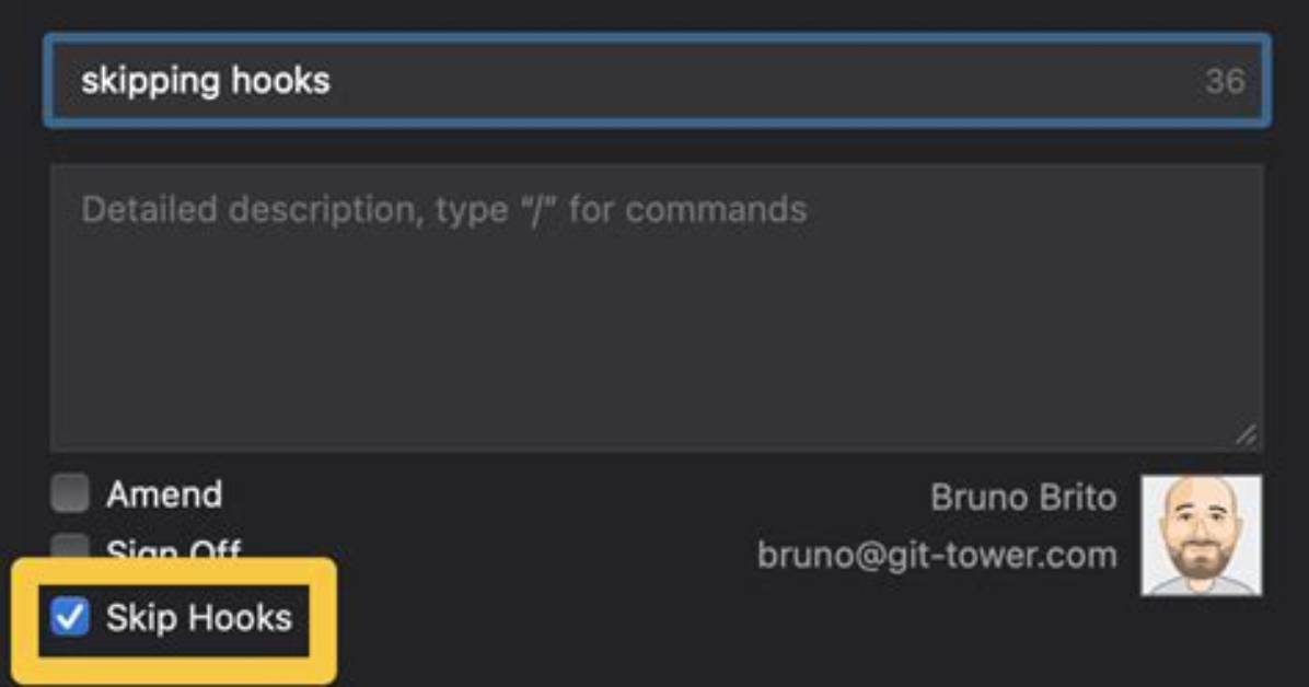 Skip Git Commit Hooks