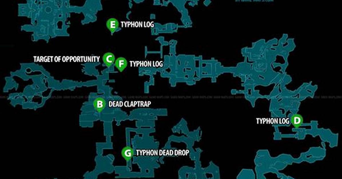Skywell-27 Crew Challenges Locations Borderlands 3 Map