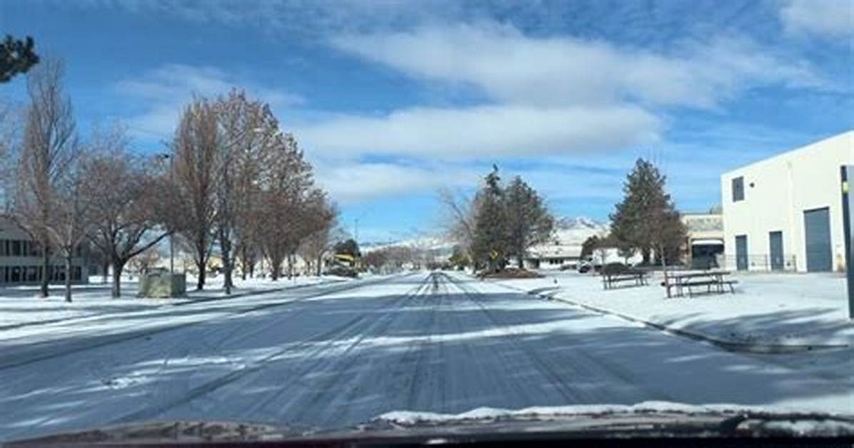Slick, Icy Roads in Reno Following Saturday's Storm | News