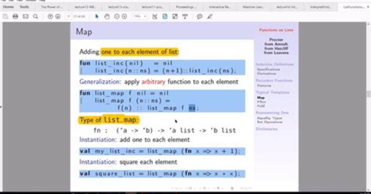 Sml Map Function