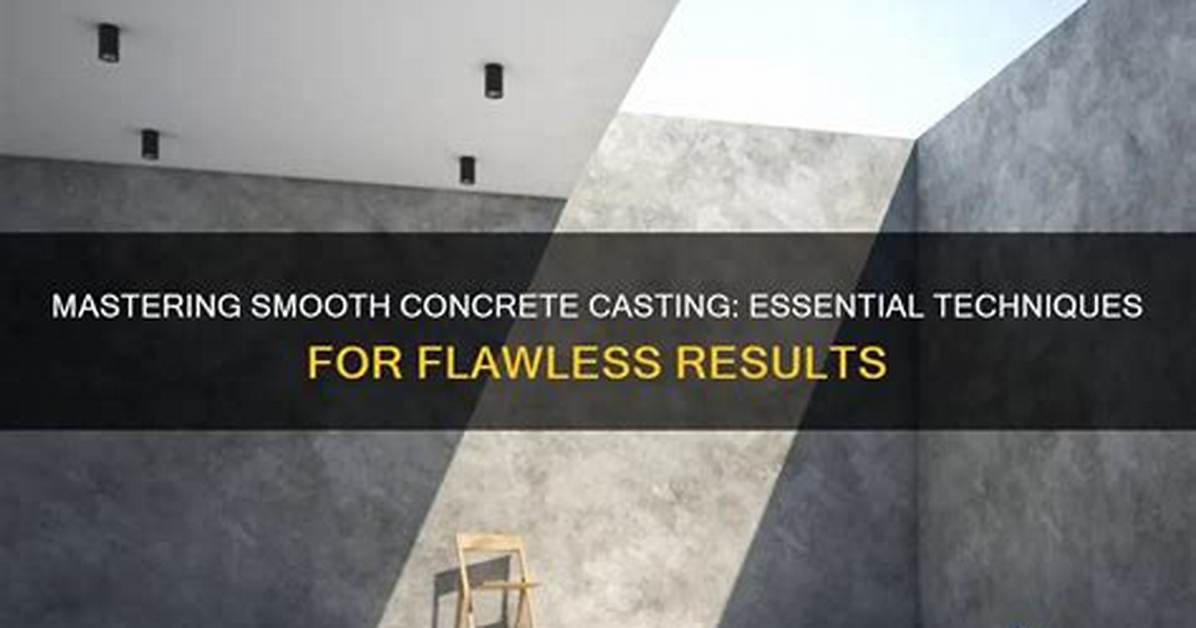 Smooth Concrete Mix for Casting