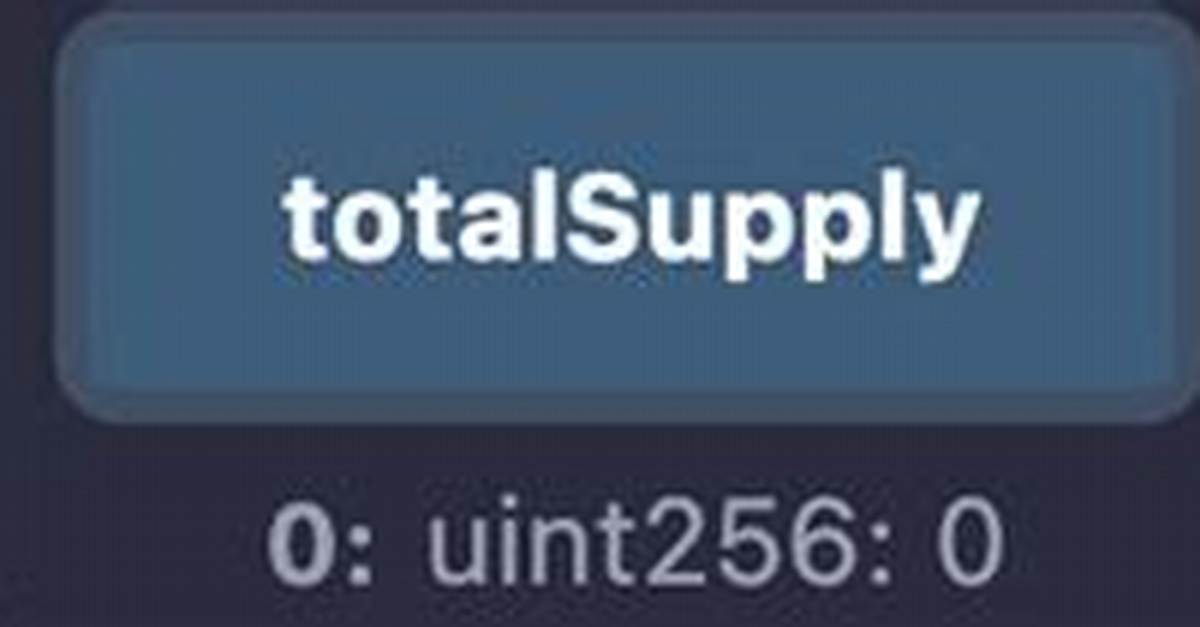 Solidity - Add Total Supply