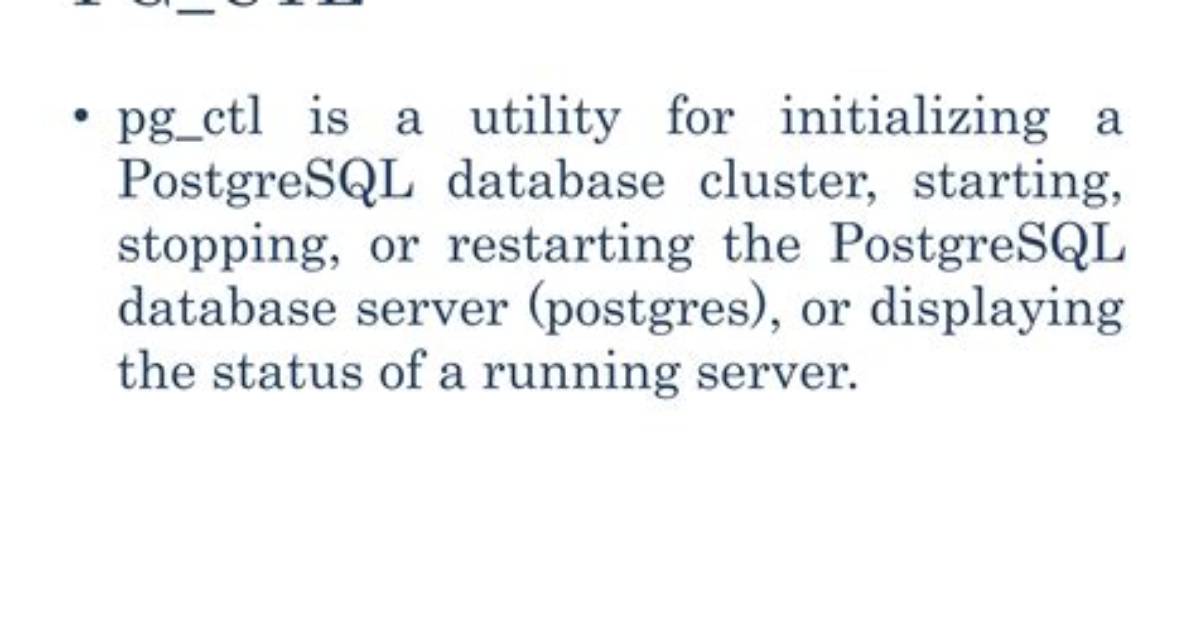 Solutions for Restarting Postgres When Pg_Wal Full