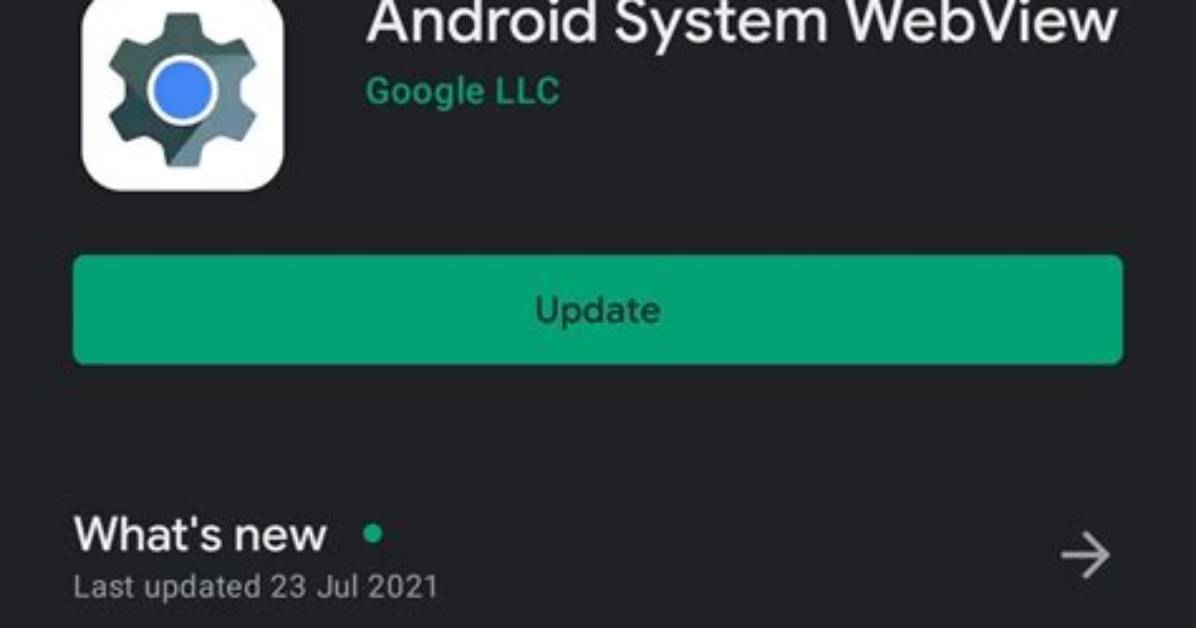 [Solved] Stuck on Android System Webview Update