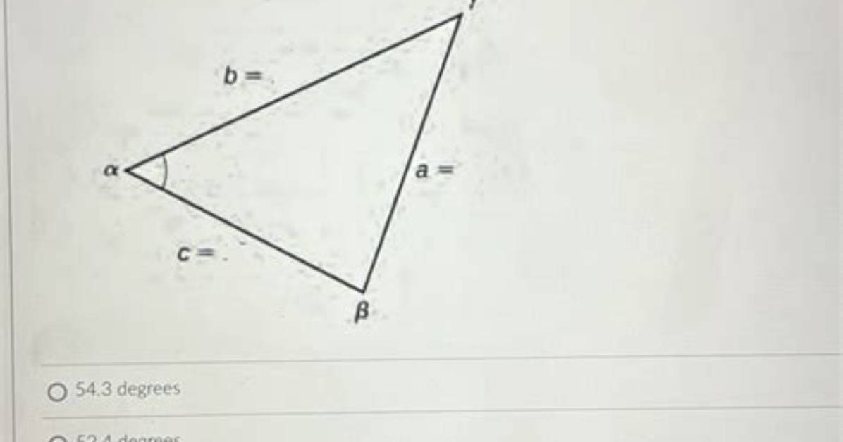 Solving for Angle-Side-Side Triangle in Simplest Radical Form