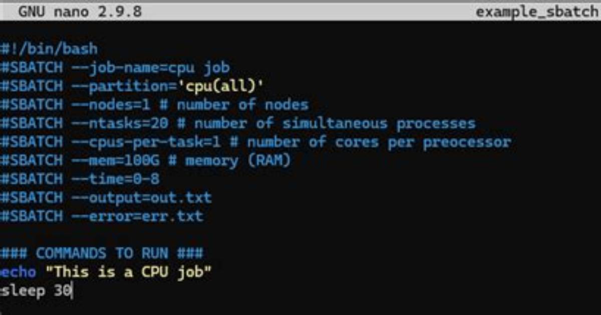 Solving Slurm "Sbatch: Error: Batch Job Submission Failed: Requested Node Configuration Is Not Available" Error