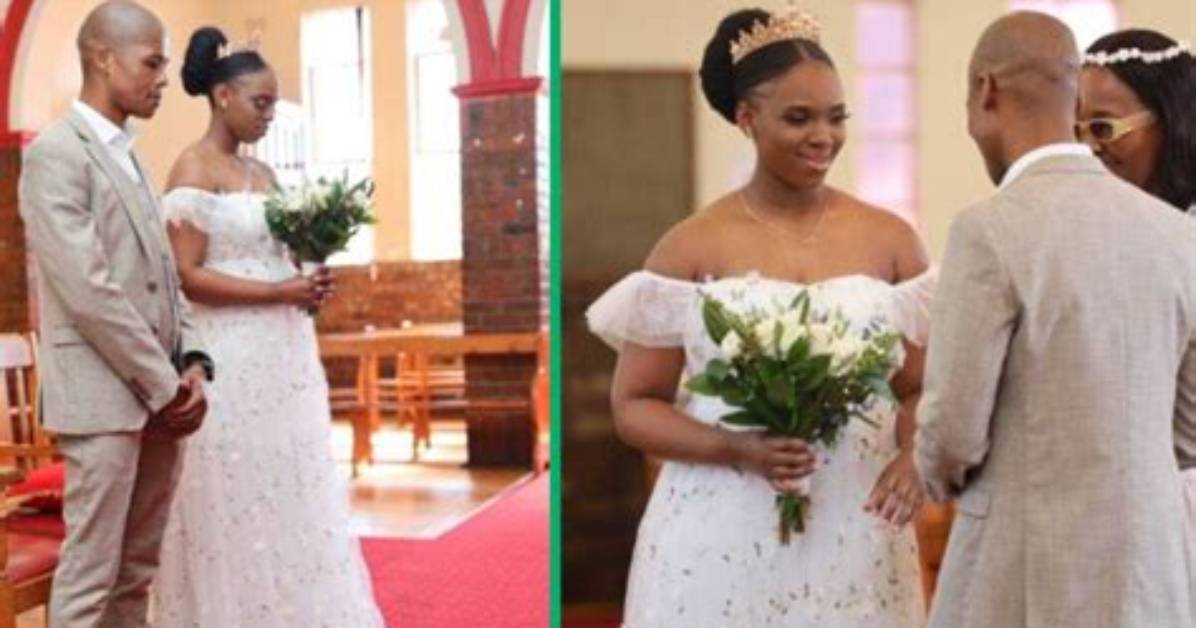 South African Bride Stuns in Shein Wedding Dress and Crown, Mzansi Tiktok Goes Wild
