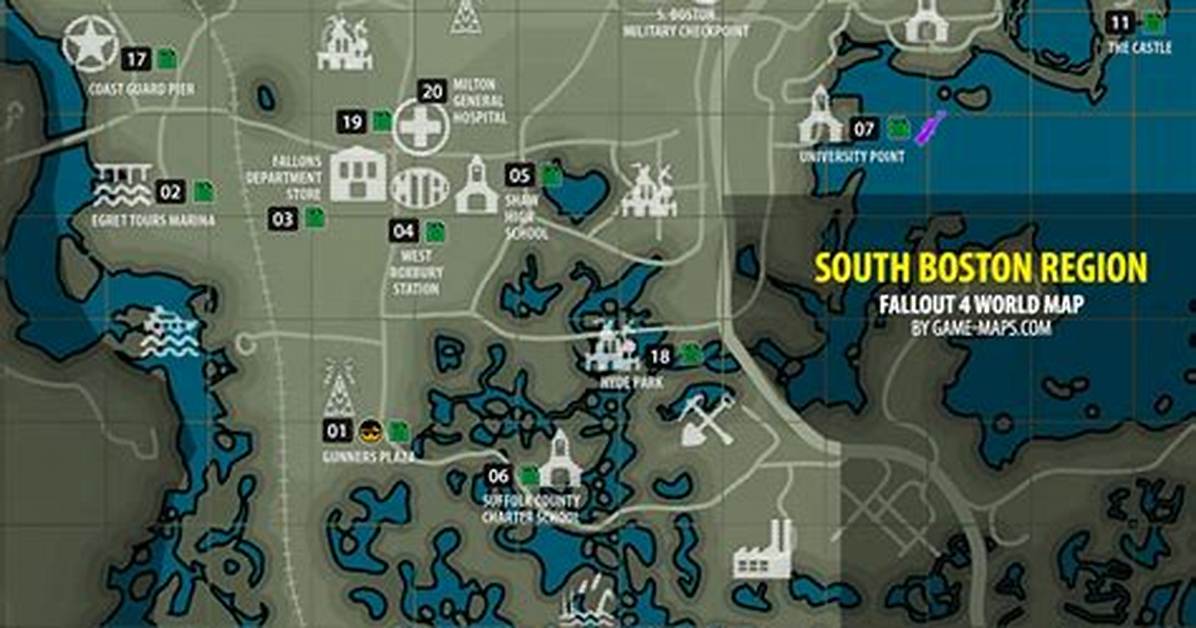 South Boston Region Map Fallout 4