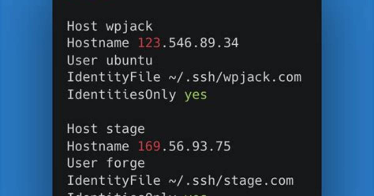 Specifying Password In. Ssh/Config File?