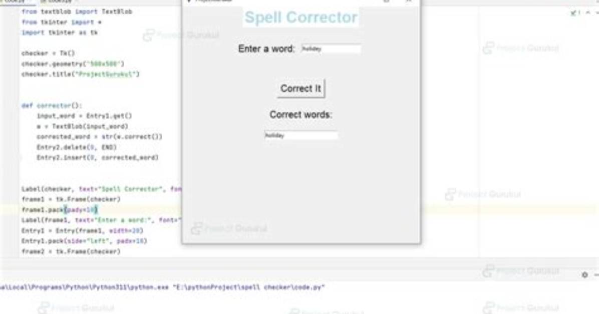 Spell Checker for Python