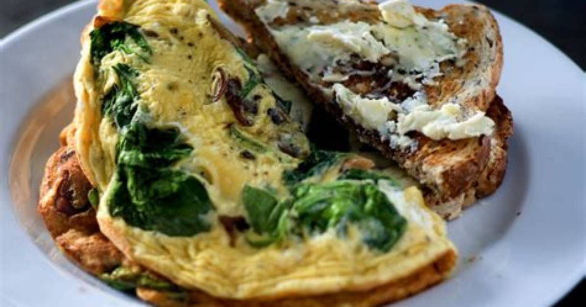 Spinach and Smashed Egg Toast