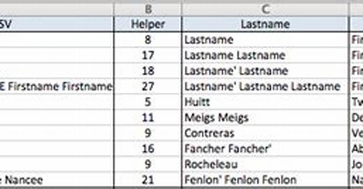 Split Cells by Uppercase and Lowercase Words in Excel