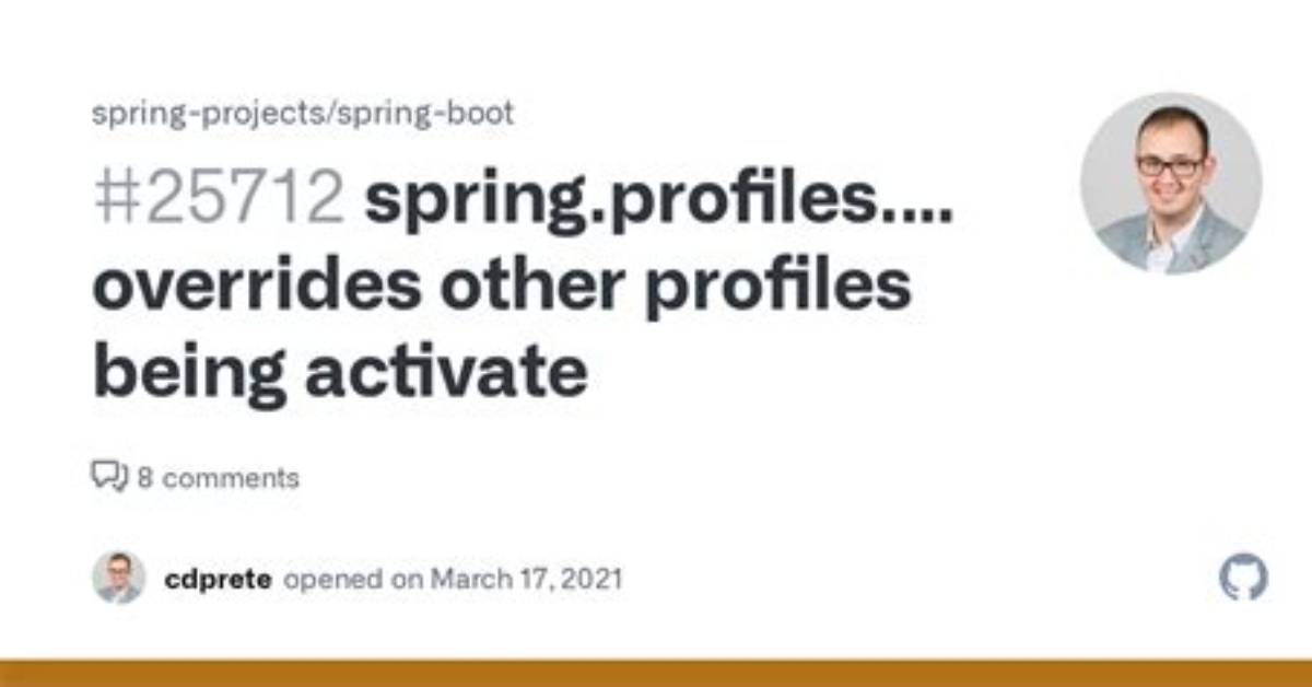 Spring "Spring. Profiles. Include" Overrides