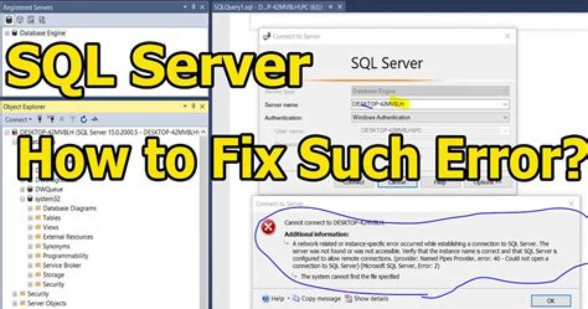 Sql Connection Error: System. Data. Sqlclient. Sqlexception (0X80131904)