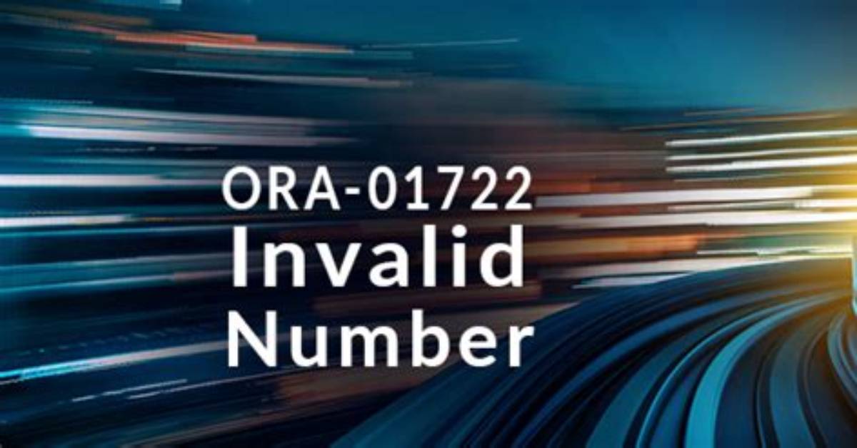 Sql Error "Ora-01722: Invalid Number"