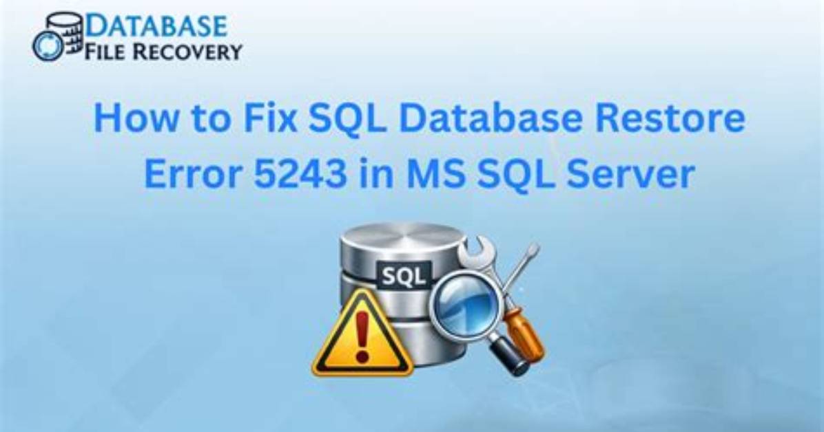 Sql Server Database Restore Error: Specified Cast Is Not Valid. (Sqlmanagerui)