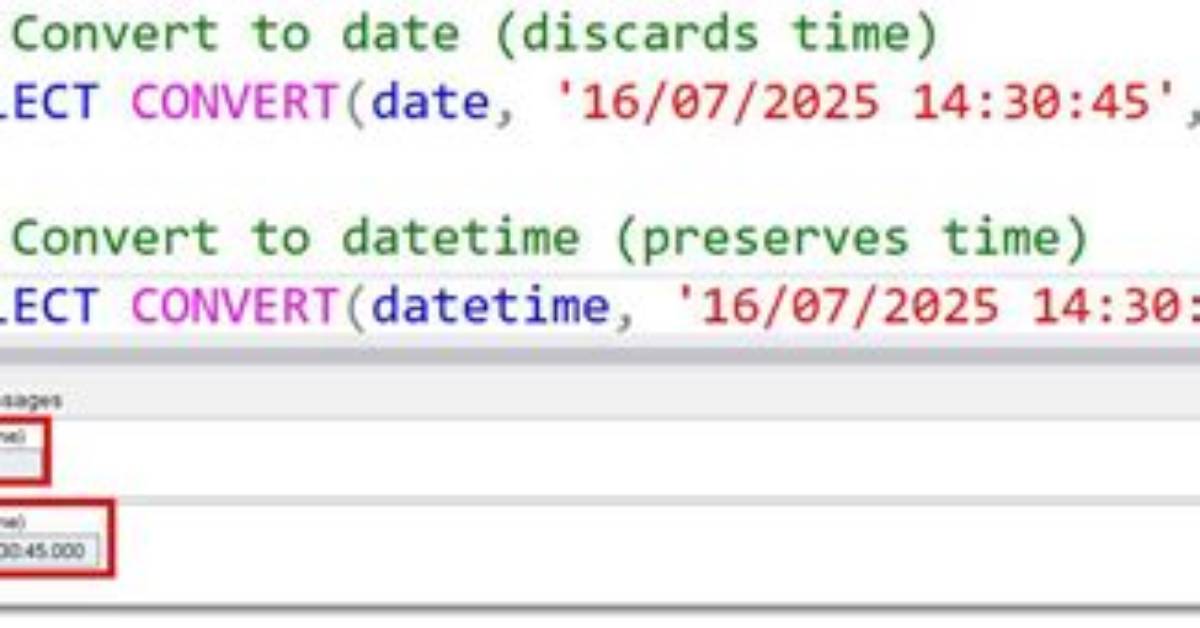 Sql Server String to Date Conversion