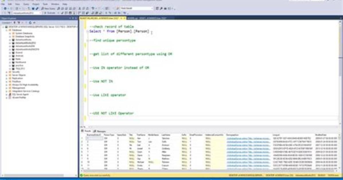 Sql: When It Comes to Not in and Not Equal To, Which Is More Efficient and Why?
