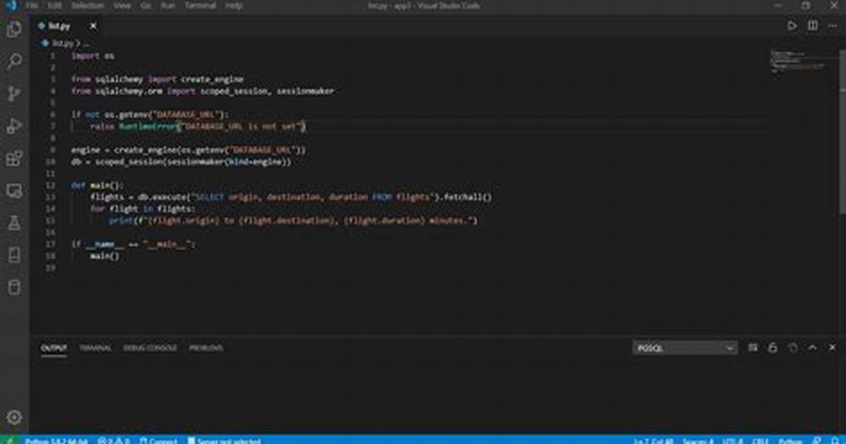 Sqlalchemy. Exc. Argumenterror: Could Not Parse Rfc1738 Url from String