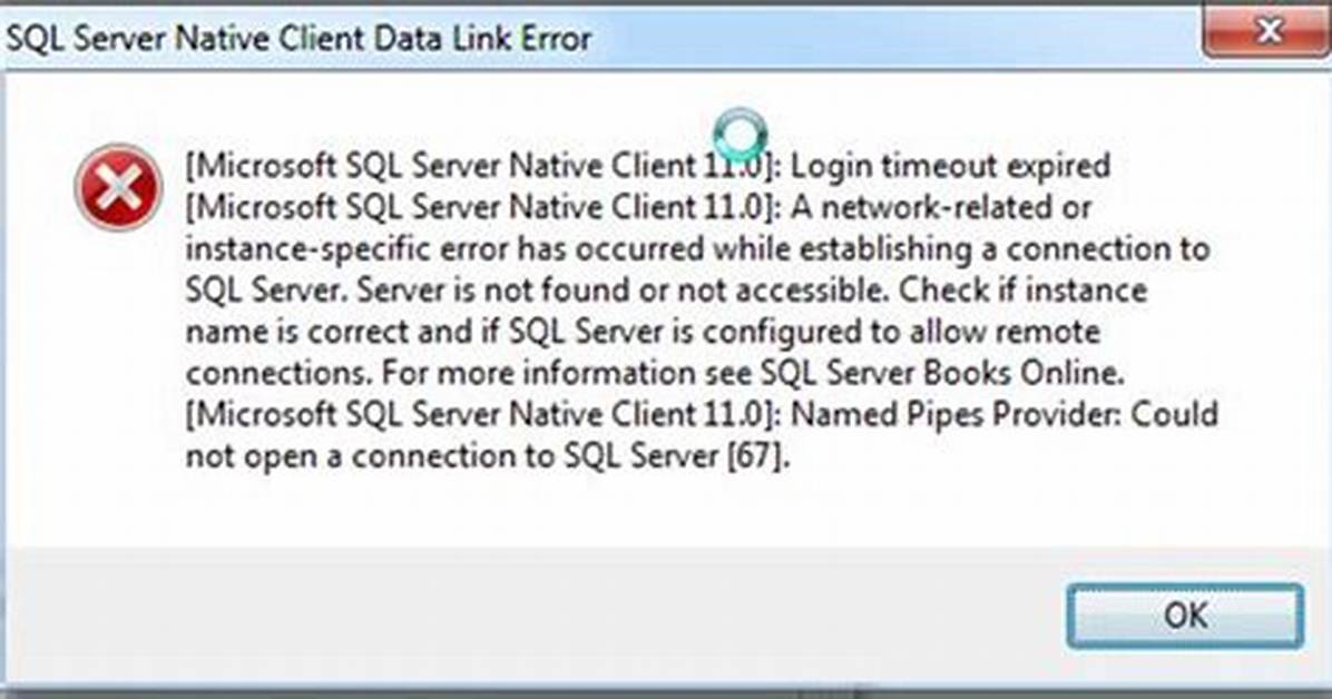 Sqlstate = S1000, Nativeerror = 0